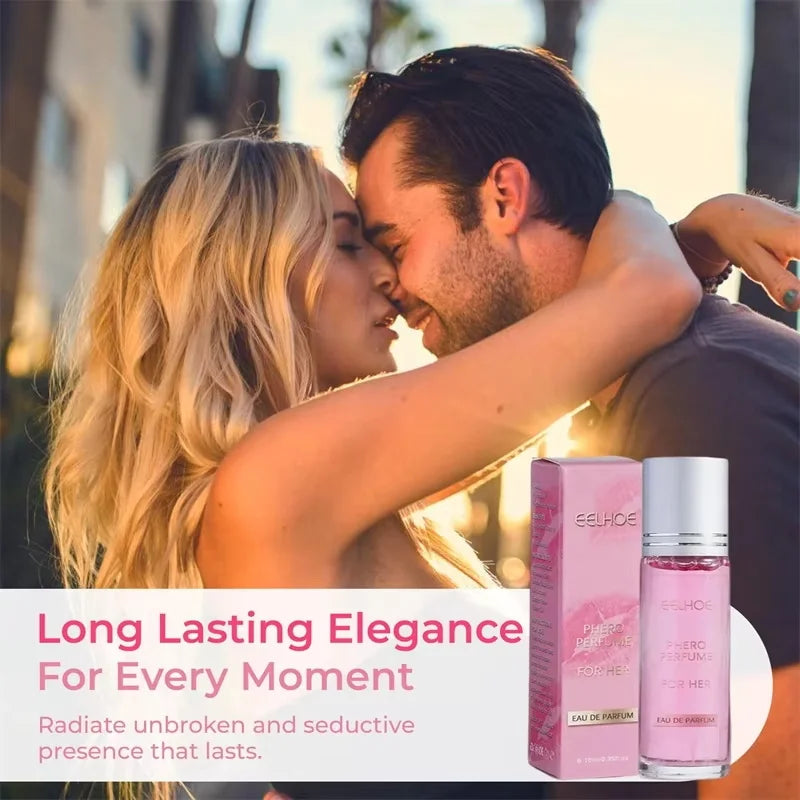 EELHOE Pink Rollerball Fragrance – Long-Lasting Portable Scent Roll-On Perfume Qme