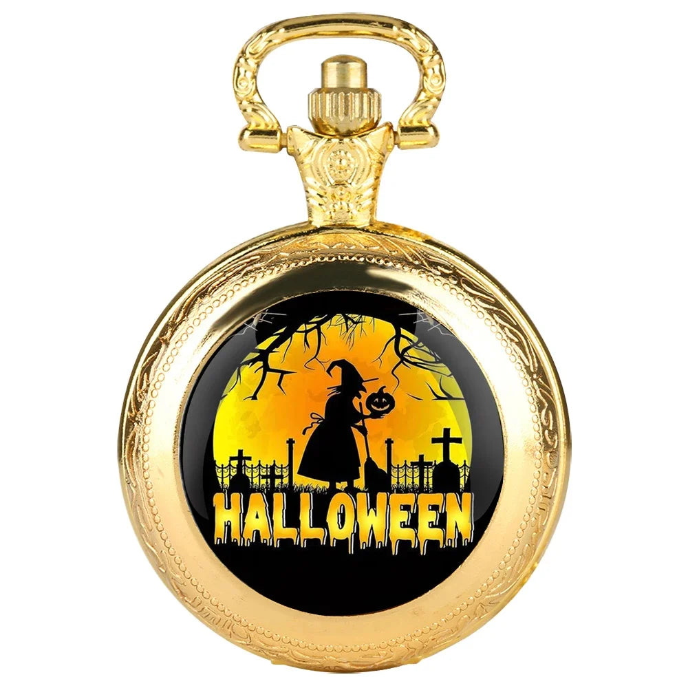 Black Quartz Pocket Watch Glass Dome Arabic Numeral | Qme Costume Pocket Watch Qme Gold