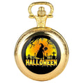Black Quartz Pocket Watch Glass Dome Arabic Numeral | Qme Costume Pocket Watch Qme Gold
