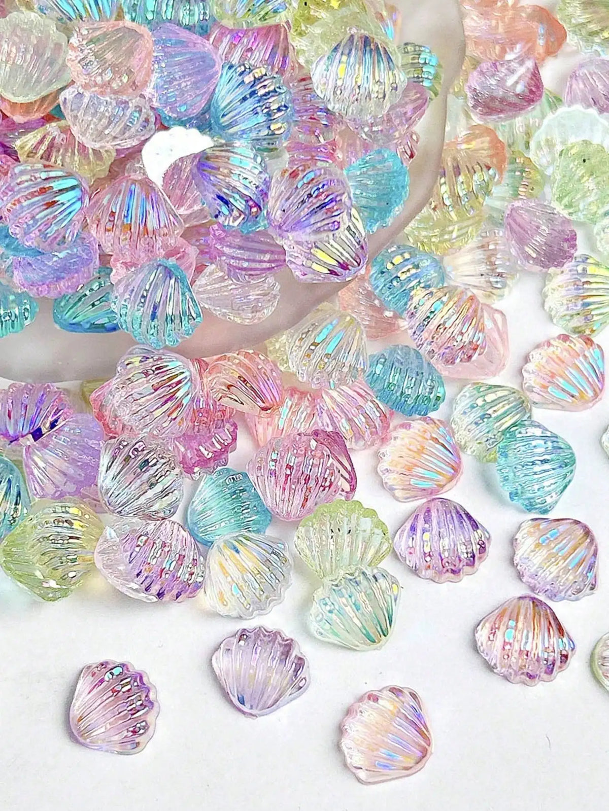 Ocean Sea Star Shell 3D Nail Art Decorations 50pcs | Qme 3D Nail Decorations Qme