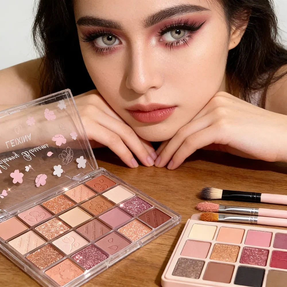20-Color Eyeshadow Palette – Glitter, Shimmer & Matte | Qme Eyeshadow Palette Qme