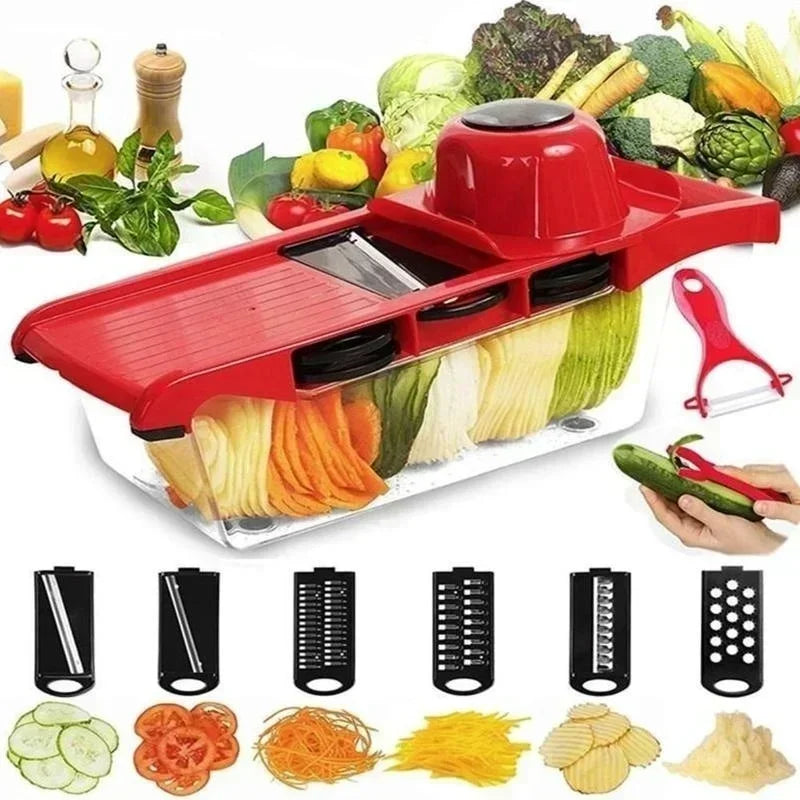 Multifu Portable Vegetable & Fruit Slicer Shredding Machine Vegetable Slicer Qme