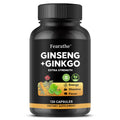 Korean Red Ginseng Extract 1650mg – Energy & Brain Support Herbal Supplement Qst 120 count-1 bottle