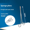 Stainless Steel Oval Ring Forceps Clamp Tongs – Straight Ring Forceps Tongs Qme a