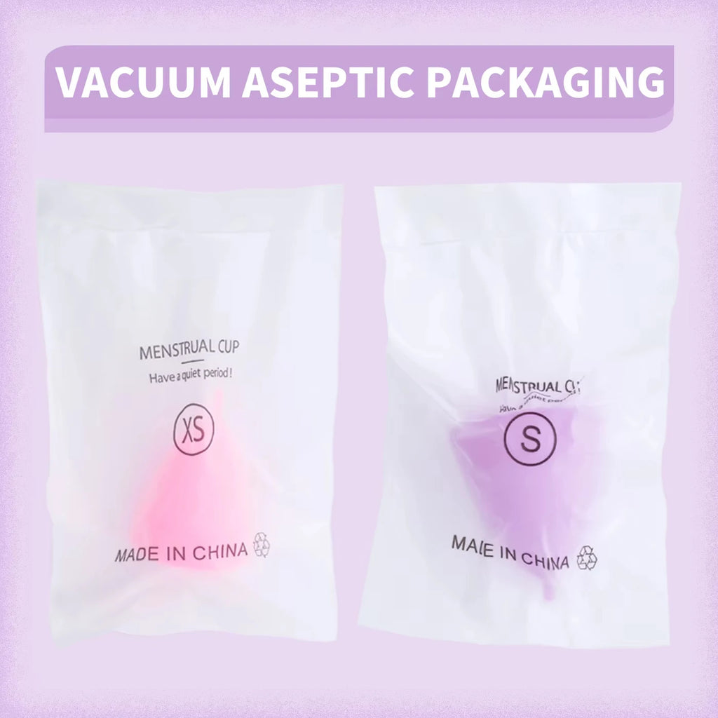 XceeFit Medical Silicone Menstrual Cup – Reusable, 2 Sizes Menstrual Cup Qst