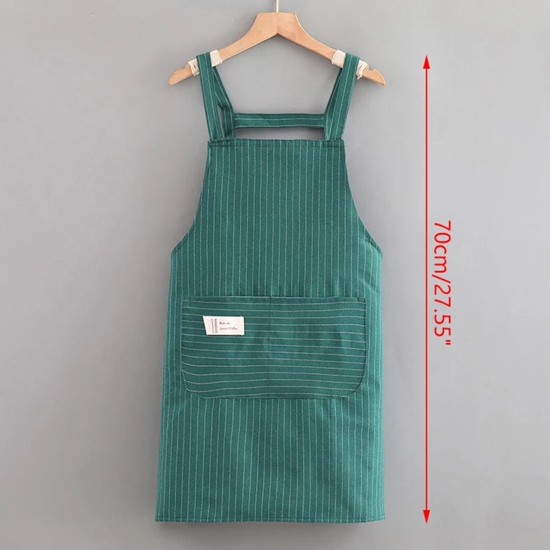 Oil-Proof Sleeveless Hanging Neck Kitchen Apron – Breathable Kitchen Apron Qst