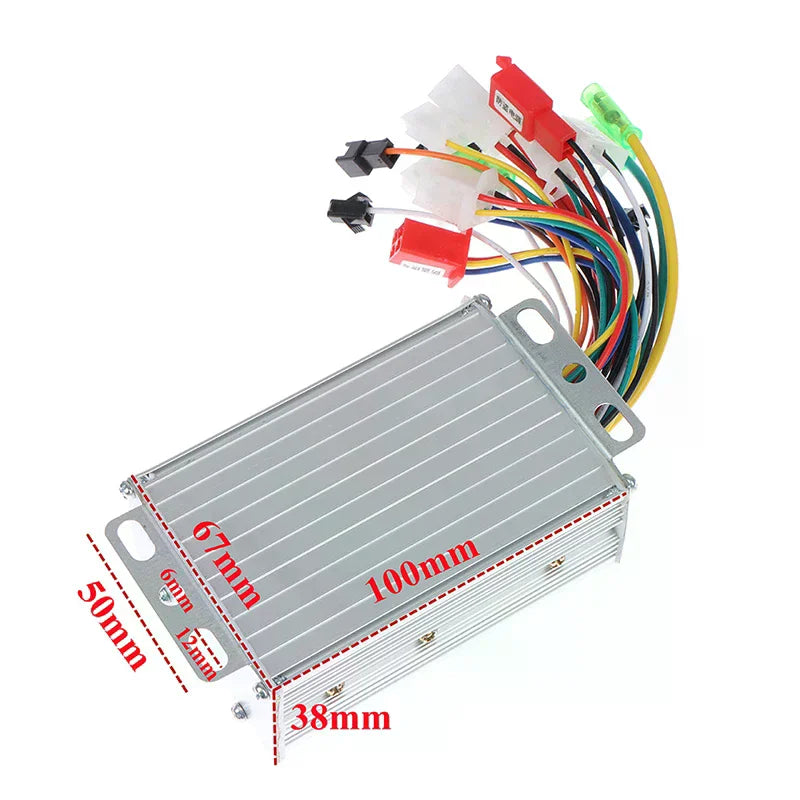 36V 48V 350W Brushless Motor Controller DC Speed Regulator Brushless Motor Controller Qme