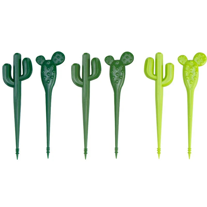 Cute Cactus Mini Fruit Forks | Bento Box Toothpick Set Mini Fruit Forks Qme
