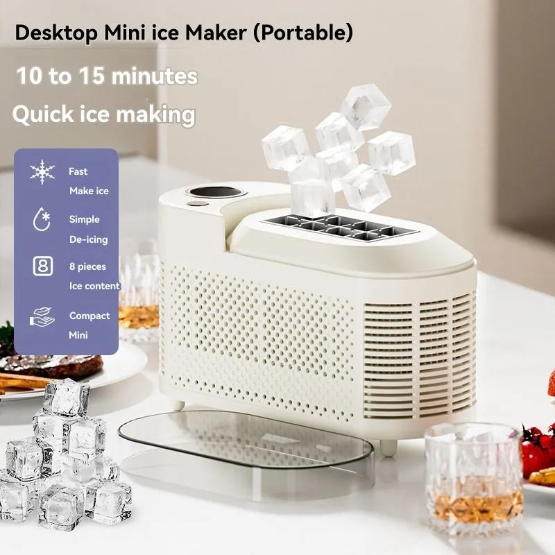 MiLESEEY B15C Portable Ice Cube Maker – Home, Car & Camping Portable Ice Maker Qst