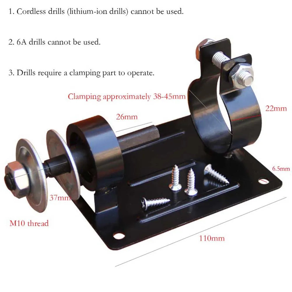 Electric Drill Cutting Stand Holder 10mm & 13mm – Bench Mount Drill Stand Holder Qme C