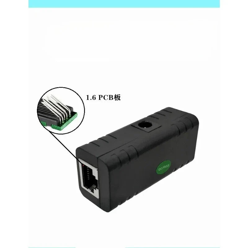 1000 Mbps PoE Injector Splitter – 5V 12V 24V 48V IP Camera PoE Injector Splitter Qme