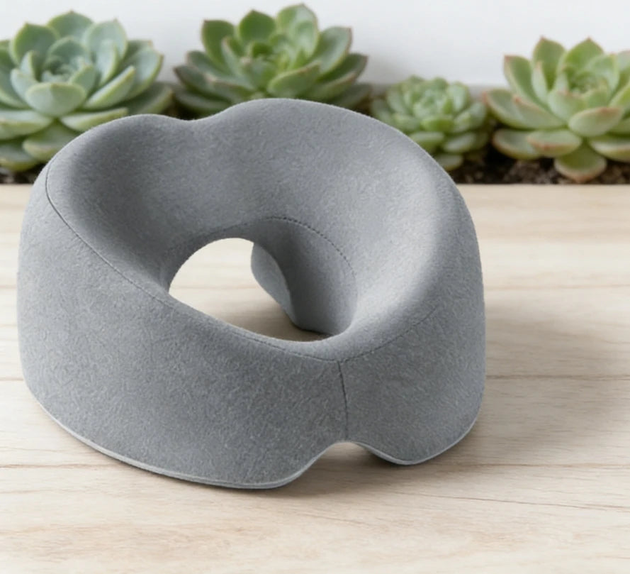 Memory Foam Face Down Pillow – Ergonomic Prone Headrest Massage Prone Pillow Qst