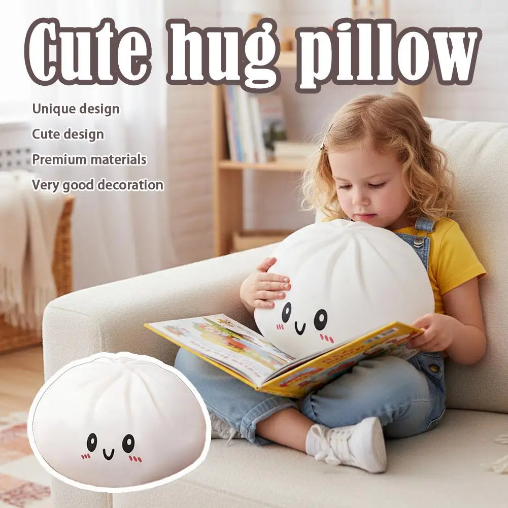 Giant Dumpling Plush Hug Pillow – Soft Stuffed Novelty Decor Plush Hug Pillow Qme