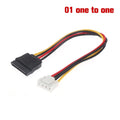 4-Pin to SATA Power Cable for CCTV IP Camera & DVR HDD SATA Power Cable Qme 01