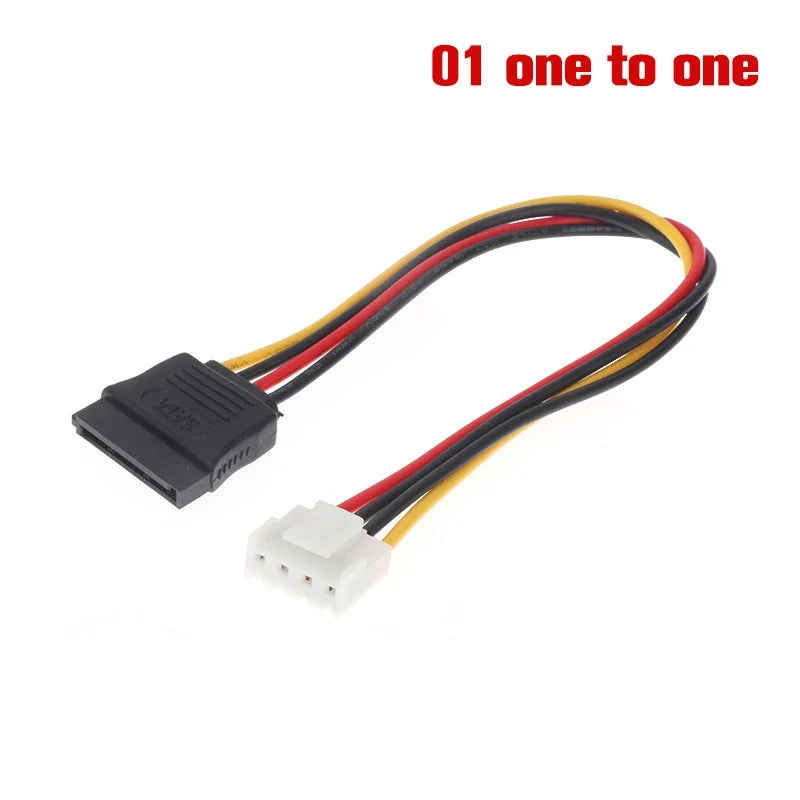 4-Pin to SATA Power Cable for CCTV IP Camera & DVR HDD SATA Power Cable Qme 01
