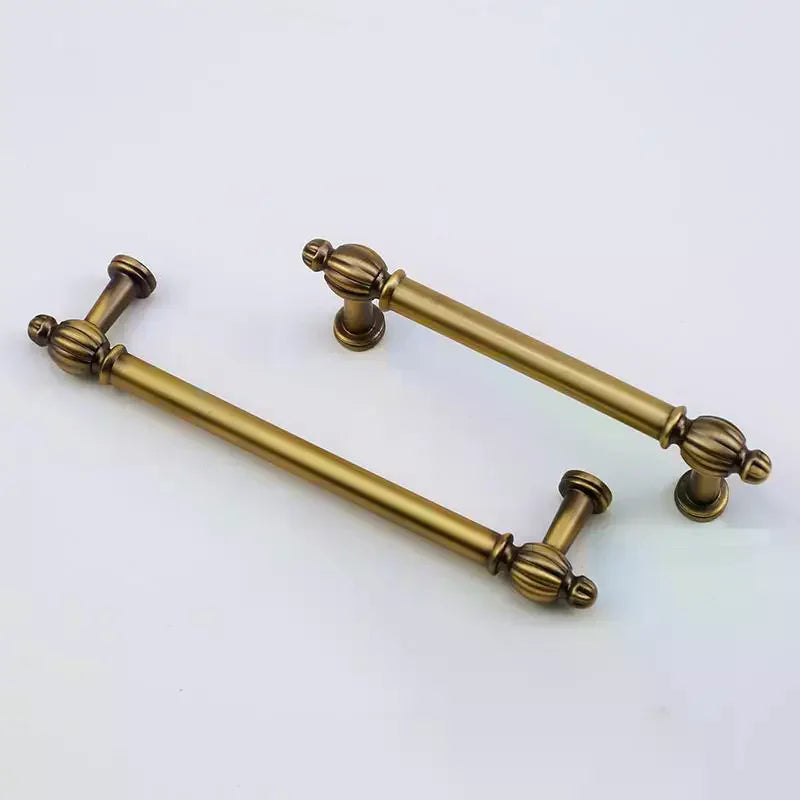 French Vintage Brass Cabinet Handles – Drawer & Wardrobe Pulls Cabinet Hardware Pulls Qme