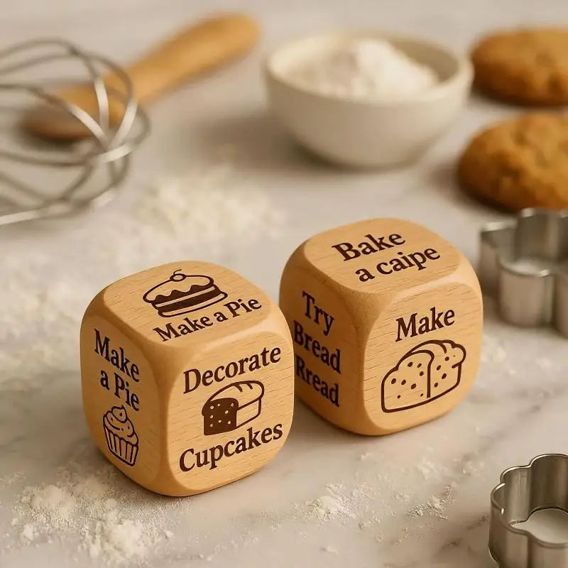 Wooden Decision Dice for Quilting, Sewing & Book Lovers Novelty Craft Dice Qme StyleA