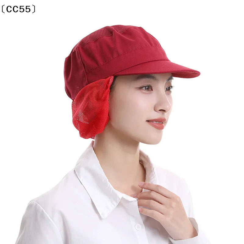 Dustproof Chef Hat – Unisex Food Service Work Cap Food Service Hat Qst