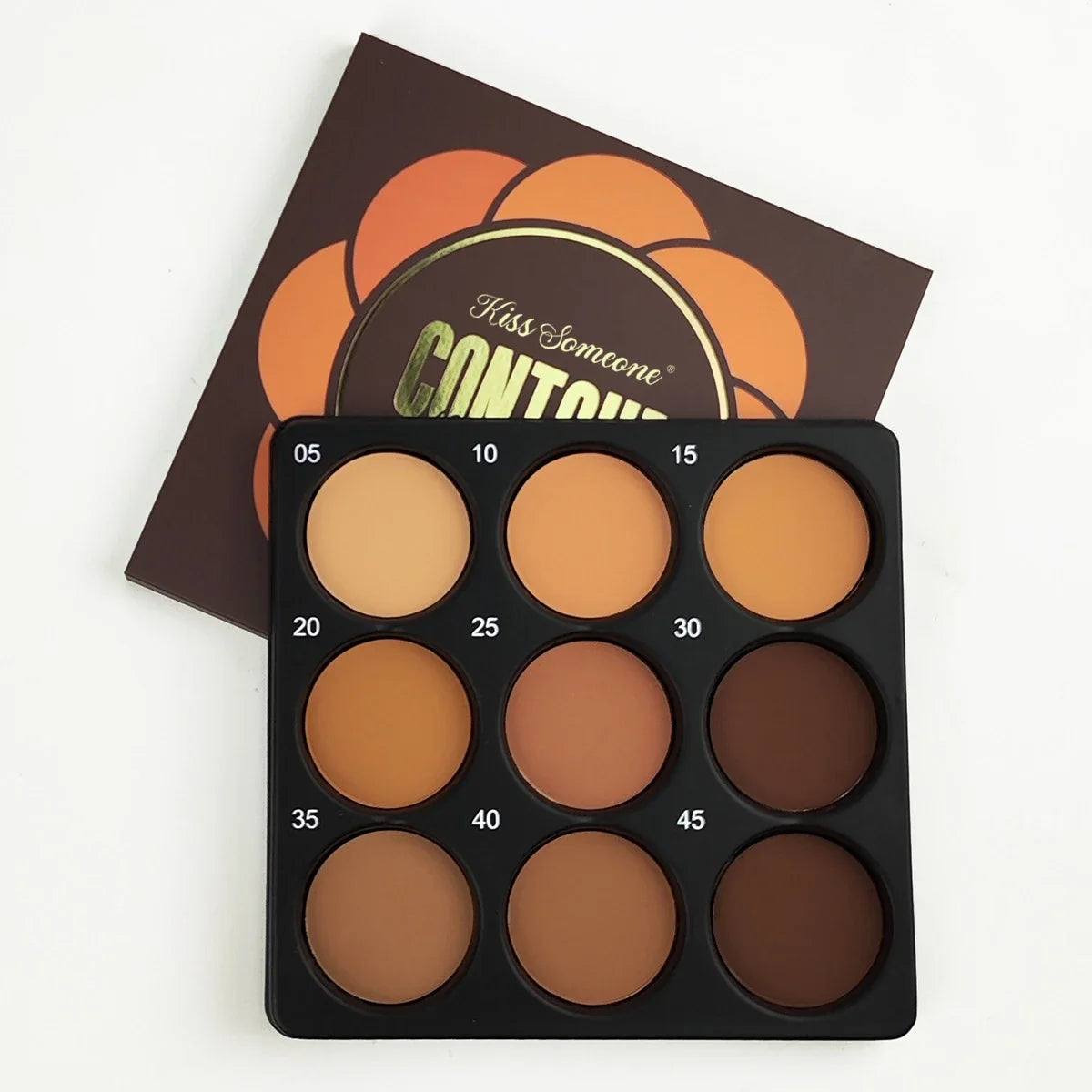 Nine Dark Powder Concealer Palette – Matte & Waterproof | Qme Concealer Palette Qme