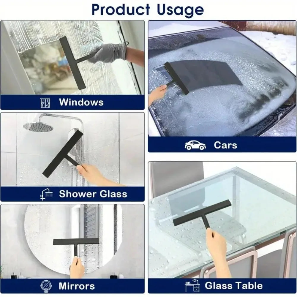 Silicone Shower Squeegee – Window & Glass Cleaning Scraper Shower Squeegee Qme