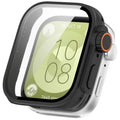 Tempered Glass Screen Protector Case for Huawei Watch Fit 3 Watch Screen Protector Qme Black for Huawei Fit 3