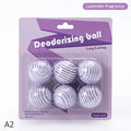 Long-Lasting Aromatic Deodorizer Freshener Balls – 11 Colors Aromatic Deodorizer Ball Qme A2