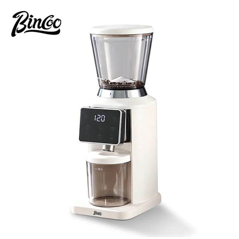 BINCOO Electric Coffee Grinder – 48-Setting Burr Mill Electric Coffee Grinder Qst