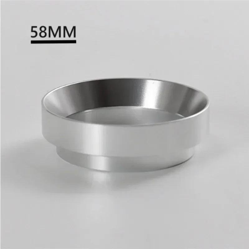 Magnetic Espresso Dosing Ring – Aluminum Funnel, 6 Colors Espresso Dosing Ring Qme Silver 58MM