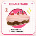 Kawaii Cherry Cake Plush Pencil Case – Large Capacity Fuzzy Kawaii Pencil Case Qme A1