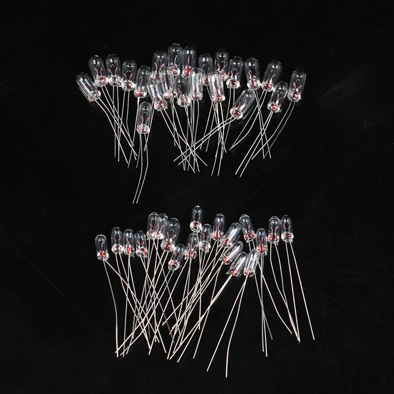 Miniature Edison Rice Filament Bulbs 3V 6V 12V – 20 Pack Miniature Incandescent Bulb Qme