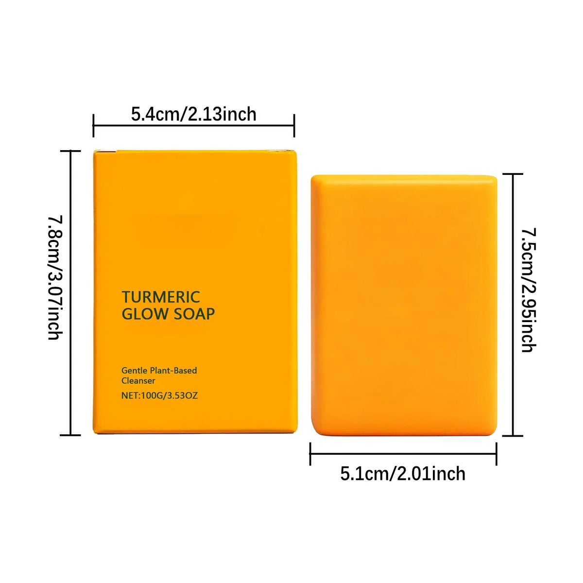 Turmeric Glow Brightening Soap – Face & Body Bar Brightening Bar Soap Qme