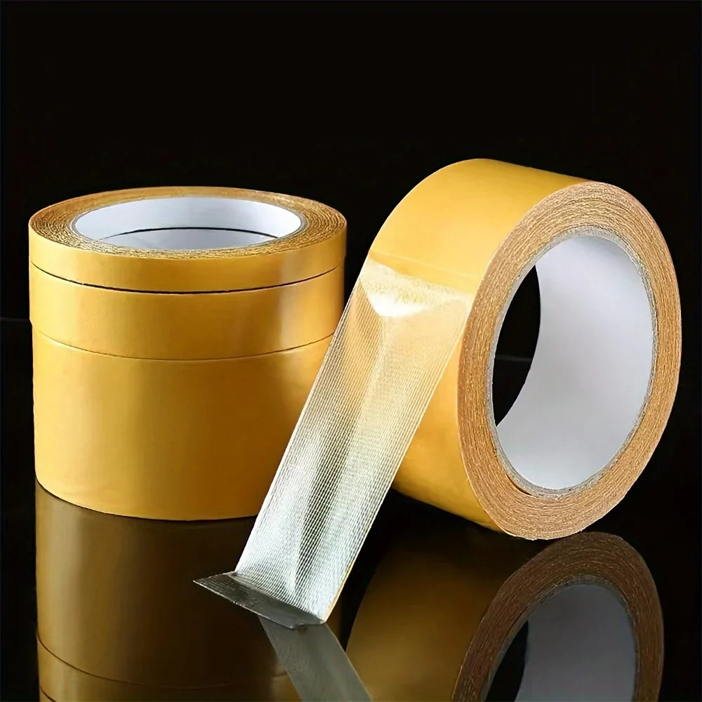 20M Double-Sided Cloth Tape Heavy Duty Translucent Waterproof Double-Sided Cloth Tape Qme