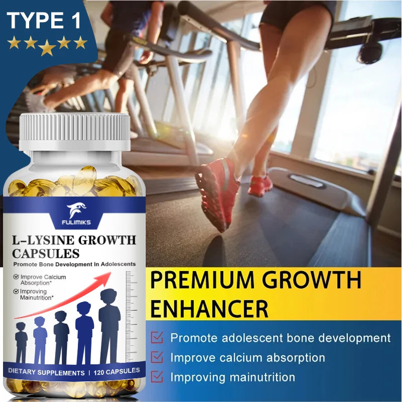 Fulimiks L-Lysine Capsules – Immune & Connective Tissue Support Amino Acid Supplement Qst