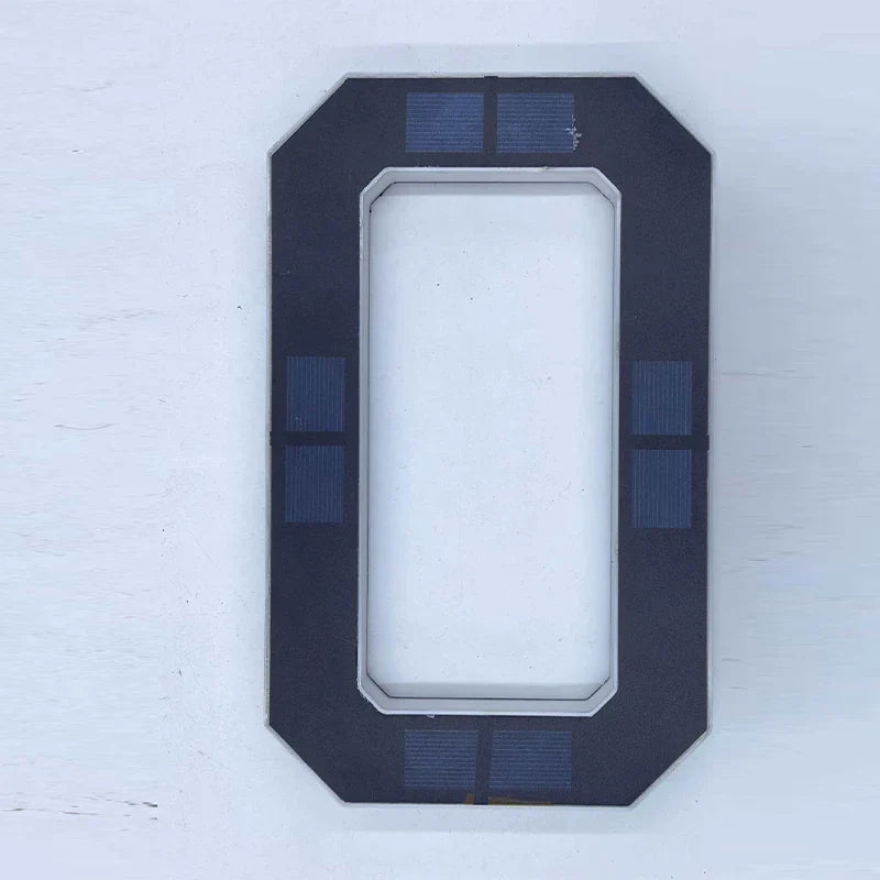 Solar LED House Number Light – Waterproof Modern Address Sign Solar Address Light Qme 4.7 inch digit 0