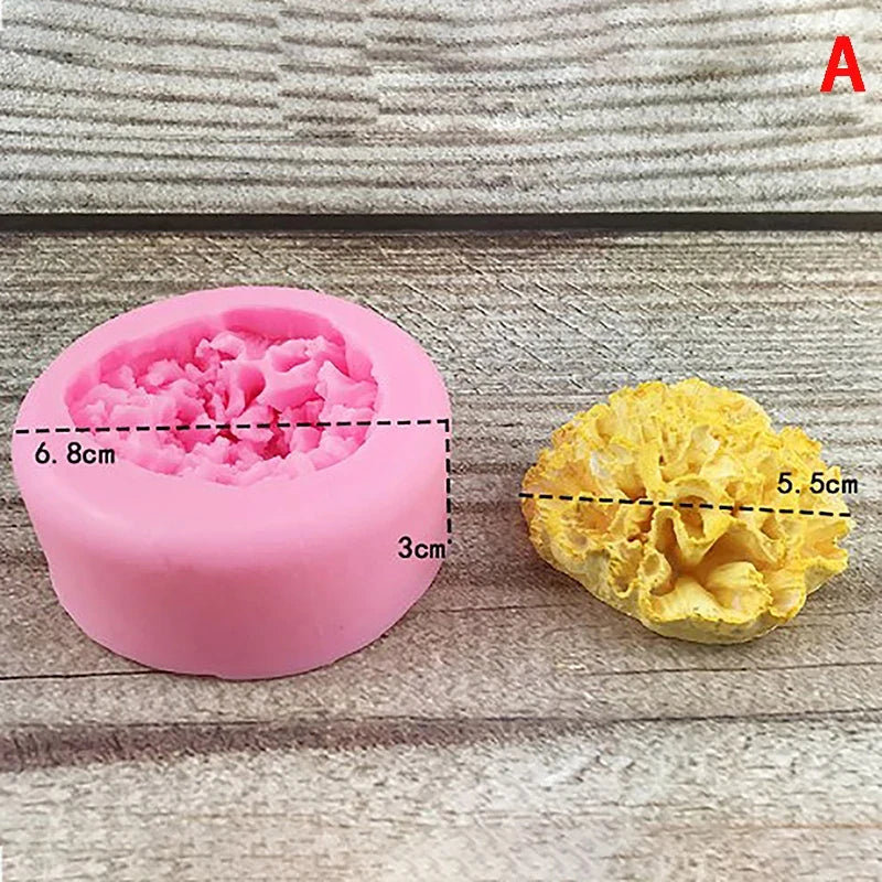 Silicone Rose Mold for Chocolate, Soap, Candle & Cake Silicone Craft Mold Qme carnation1