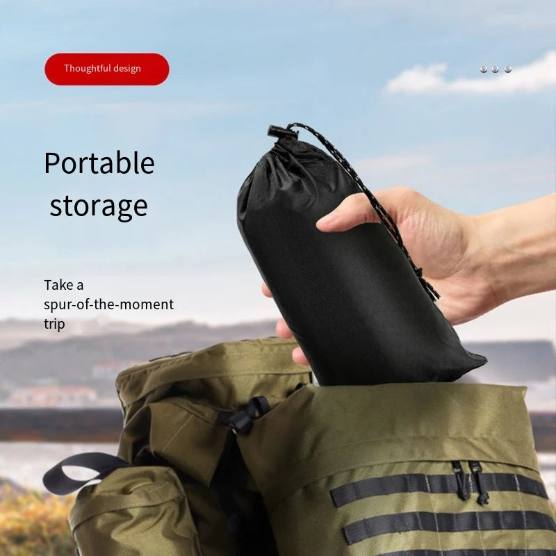 3-in-1 Waterproof Military Rain Poncho for Camping & Hiking Waterproof Rain Poncho Qst