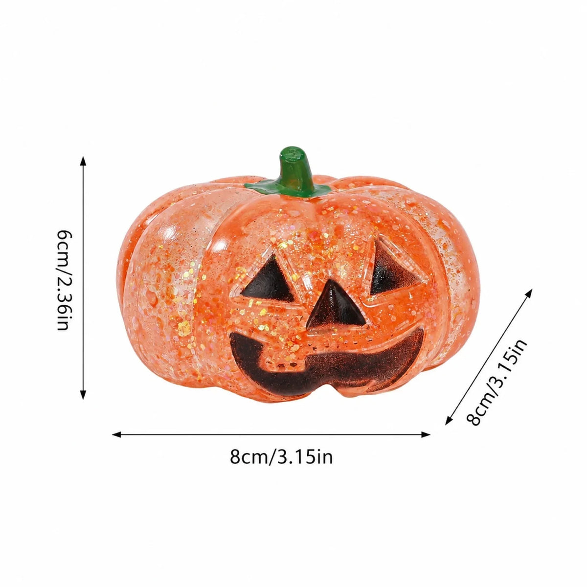 Halloween Pumpkin Slow Rising Squeezable Fidget Toy Squishy Novelty Toy Qme