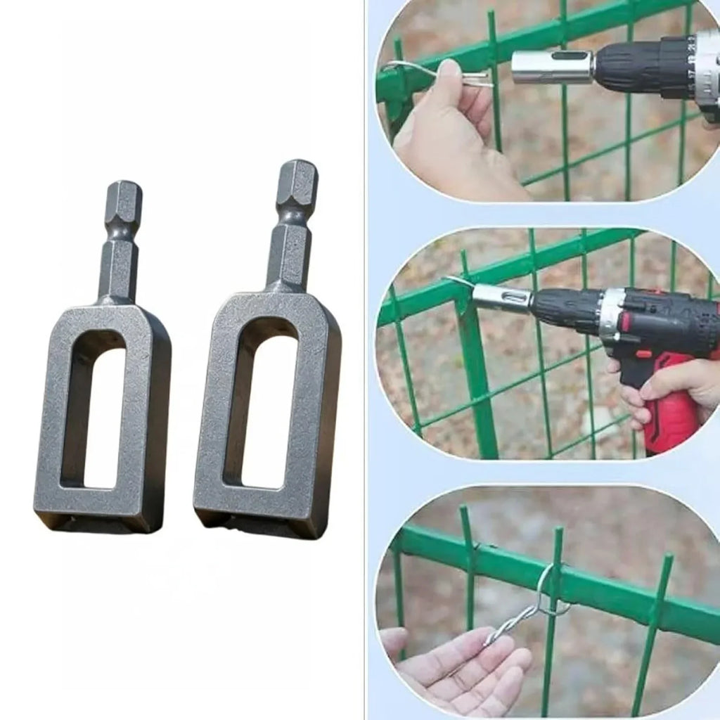 Heavy Duty Wire Twister Tool – Fence Tying Drill Chuck Wire Twister Tool Qme