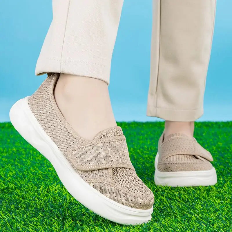 Women's Wide Toe Barefoot Sneakers – Soft Sole Walking Shoes Barefoot Sneakers Qst