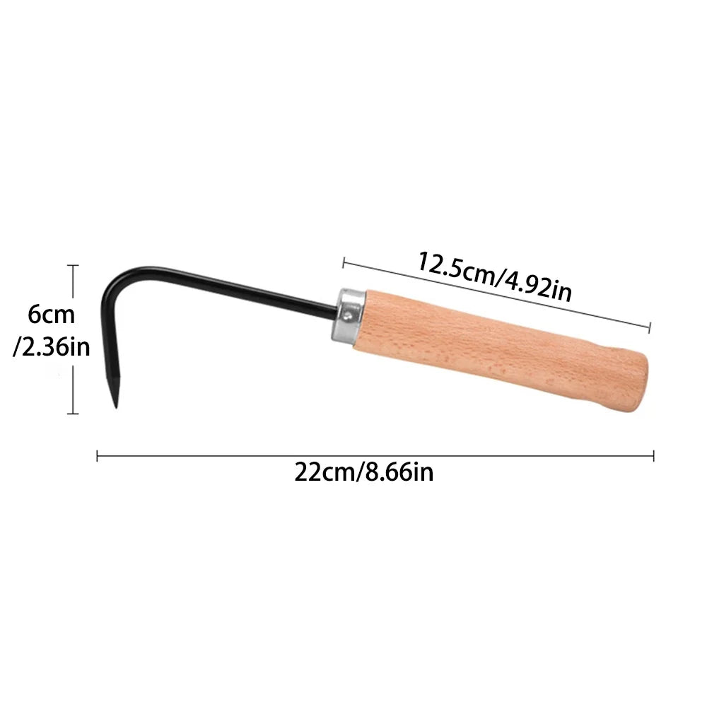 Single Claw Hook Soil Loosening Tool – Bonsai & Garden Garden Hand Tool Qme black