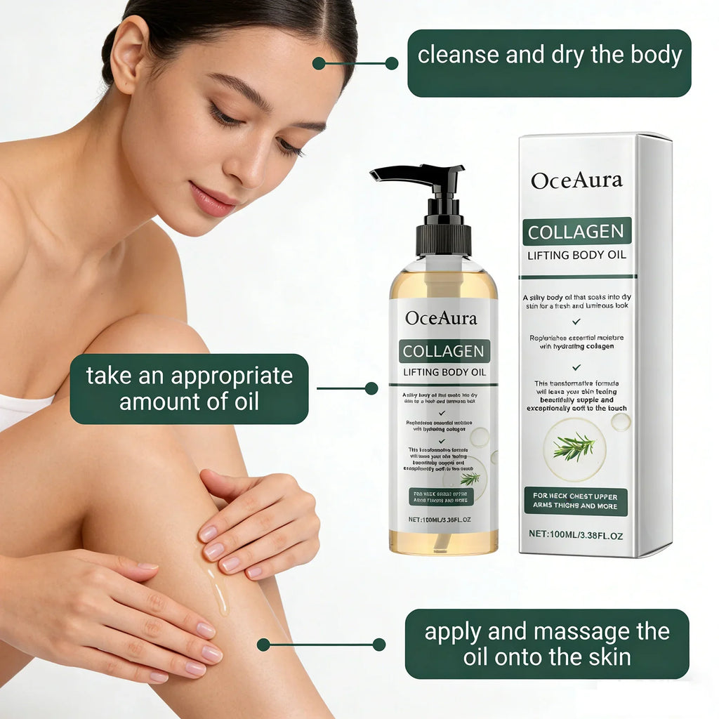 Collagen Body Oil – Firming, Lifting & Deep Moisturizing Collagen Body Oil Qme