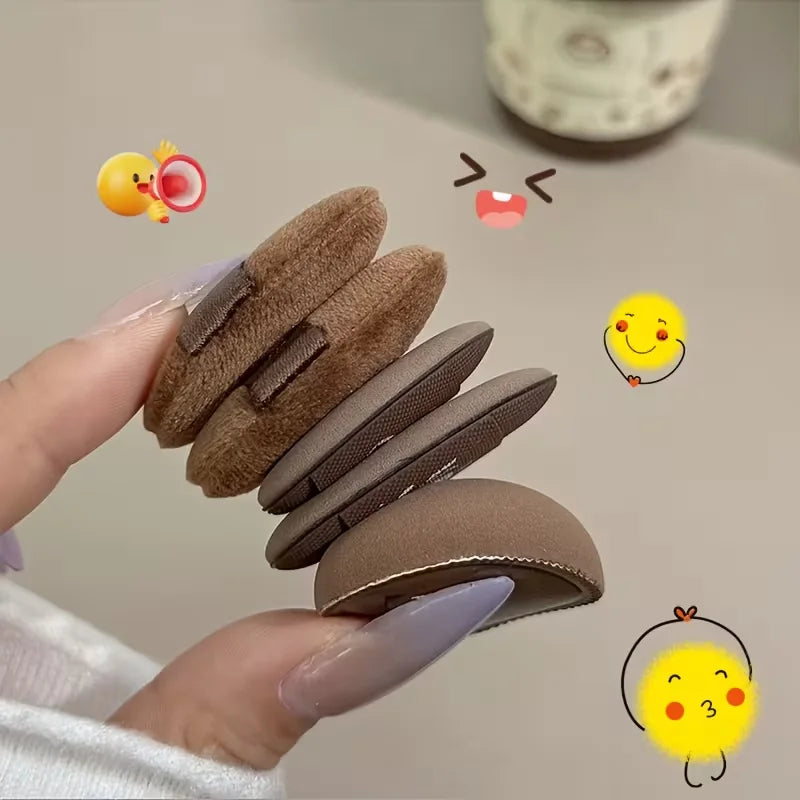 Mini Coffee Powder Puff – Wet & Dry Fingertip Makeup Sponge Makeup Sponge Puff Qme