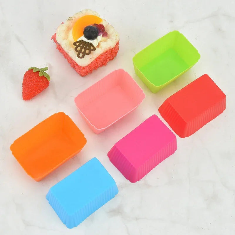 Silicone Cupcake & Muffin Baking Molds – Reusable 5-Pack Silicone Baking Mold Qme