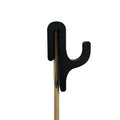 Portable Shower Hook Glass Door Clip – Towel & Clothes Organizer Bathroom Hook Clip Qme 2pcs black