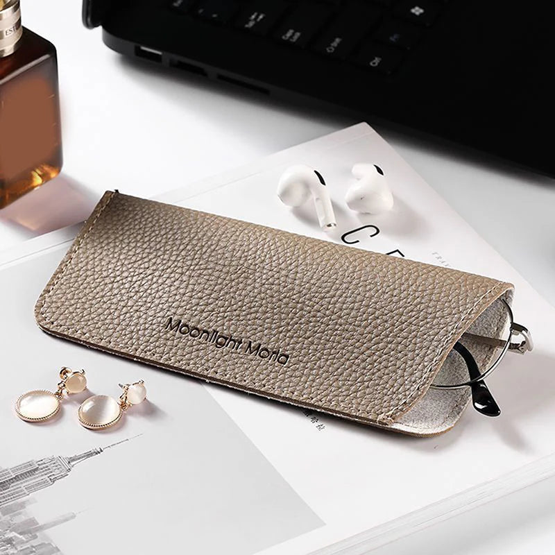 Portable PU Leather Glasses Case – Unisex Eyewear Protector Eyeglasses Case Qst A6