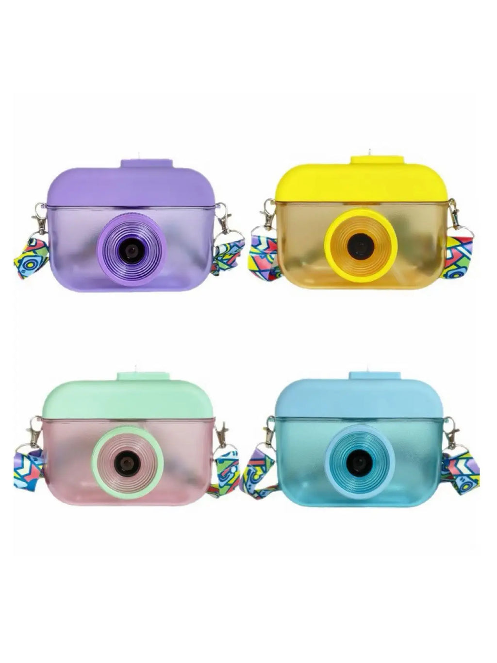 Camera Shaped Kids Sippy Cup with Strap – Portable Outdoor Kids Sippy Cup Qme