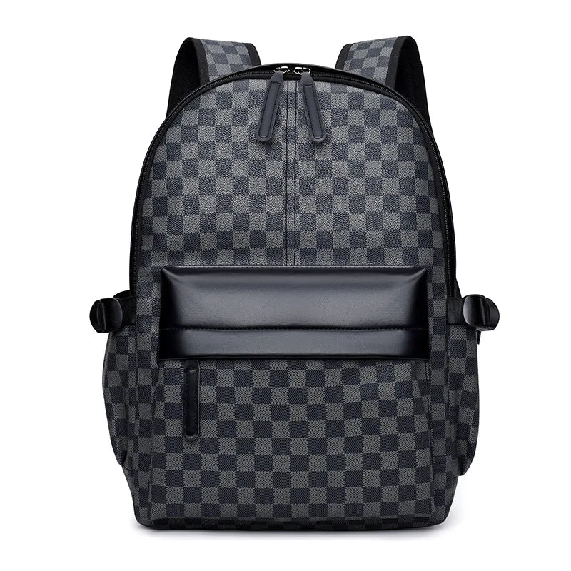 Qme Plaid Men's Business Commuter Backpack | 20–35L Laptop Bag Men's Commuter Backpack Qme
