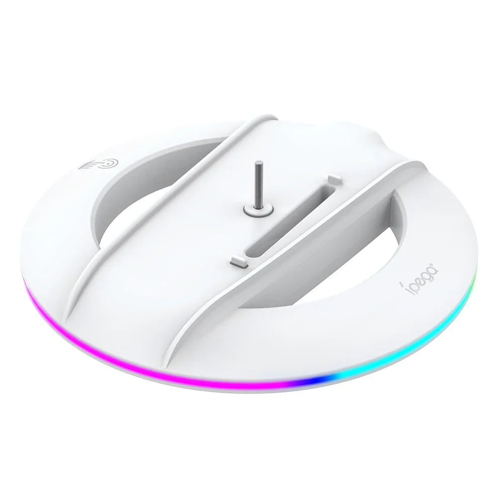 RGB Vertical Stand with Anti-Slip Pad for PS5 Slim Console Gaming Console Stand Qme RGB