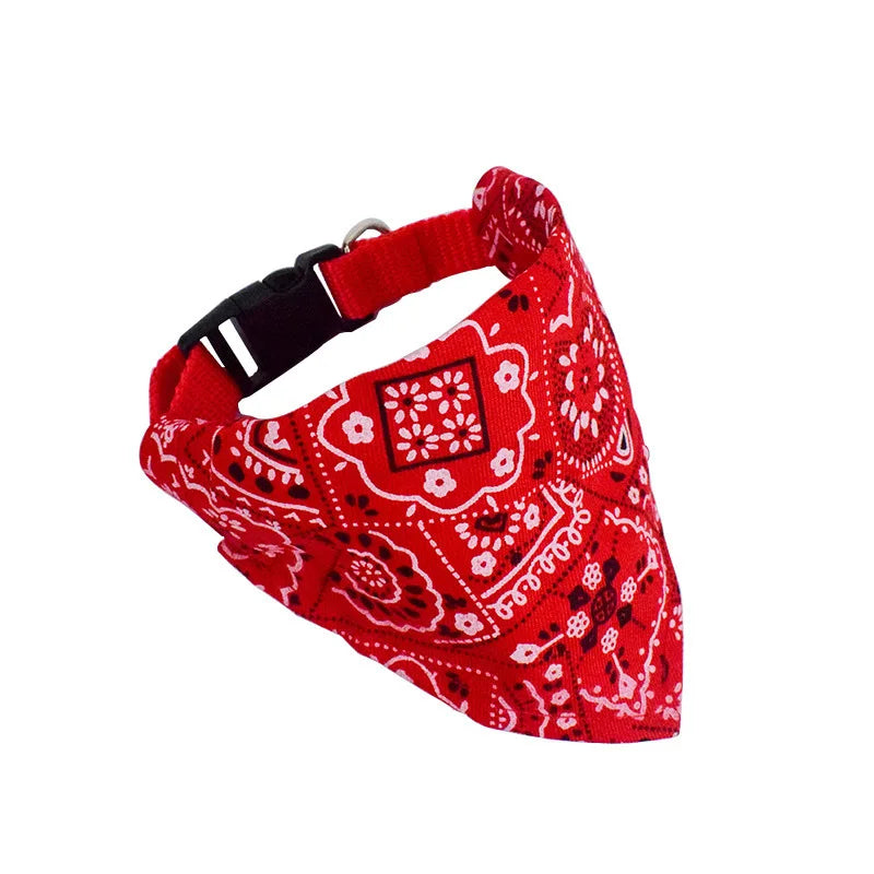 Adjustable Triangular Pet Bandana Scarf for Dogs & Cats Pet Bandana Scarf Qme