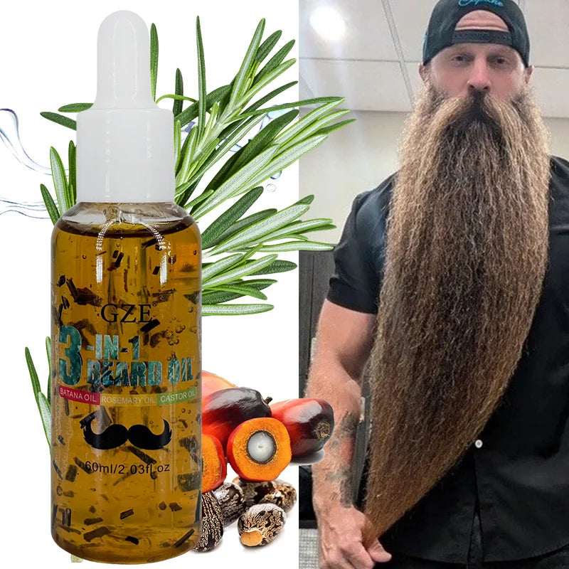 GZE 3-in-1 Beard Oil – Moisturize, Condition & Tame Flakes Beard Oil Qme Default Title